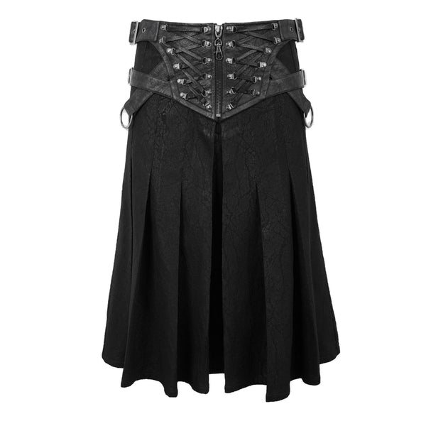 SiaLinda for Men: Herrenrock Sigar, Kilt Stil, Gürtel mit Reißverschluss und Schnürungen - SiaLinda.com